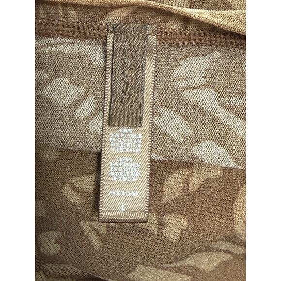 Skims Summer Mesh Sheer Racer Back Brown Latte All Over Print Logo Dress Large L - Picture 2 of 2